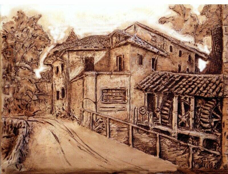 Bassorilievo in Cotto Mulino Bosetti - Fagnano Olona (VA)