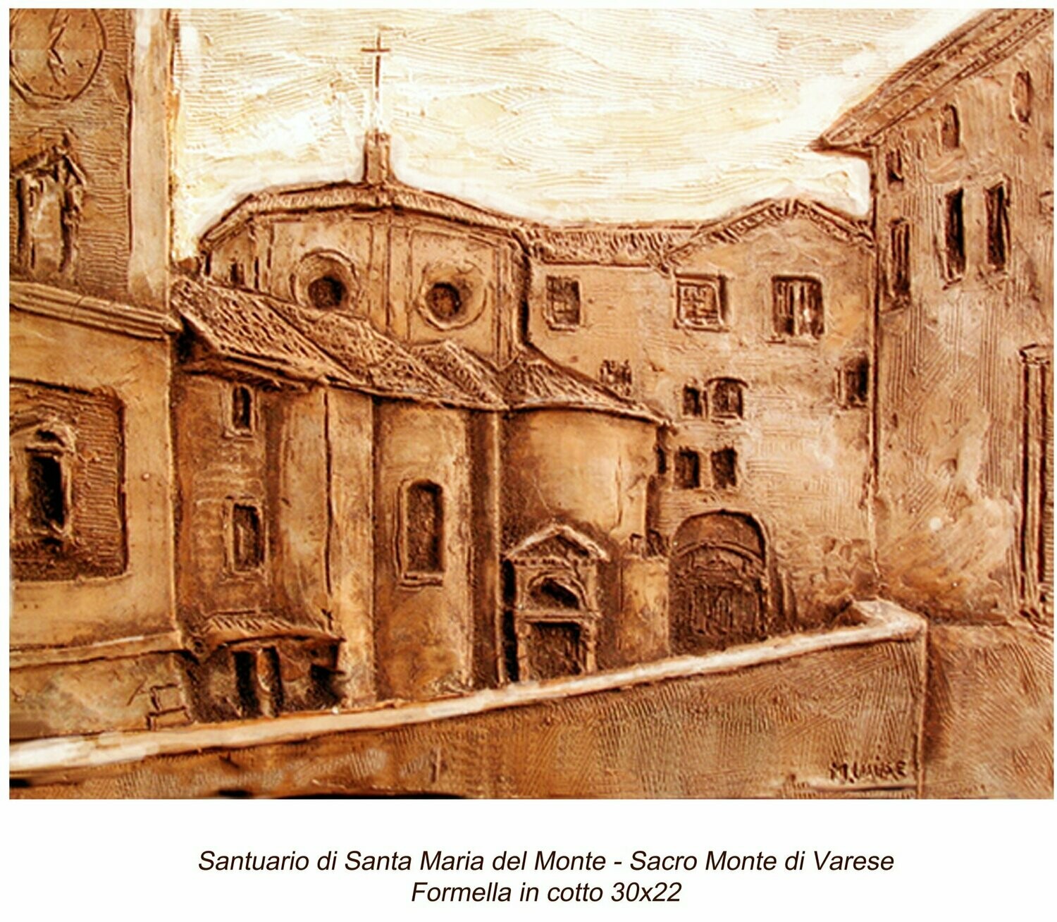 Bassorilievo in Cotto Santuario S. Maria del Monte  Sacro Monte Varese