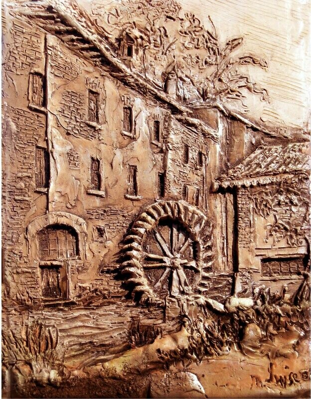 Bassorilievo in Cotto Mulino Bianchi o del Sasso - Olgiate Olona (VA)