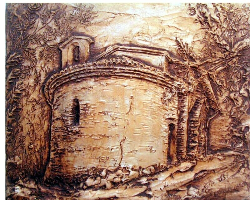 Bassorilievo in Cotto Chiesetta S. Michele III sec. - Gornate Olona (VA)