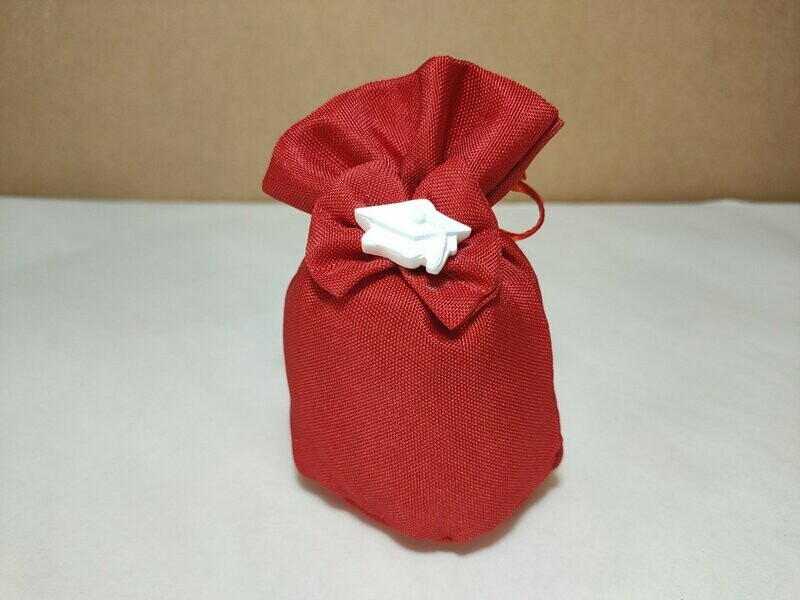 Sacchetto Tondo con Tocco Gesso Laurea - H 10 cm - G3642