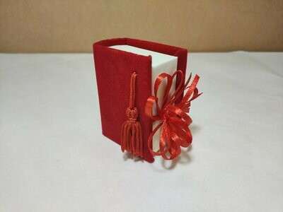 Scatola Libro Rosso Laurea - 7 cm - AC42/R