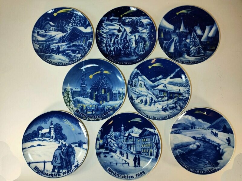 Piatto Natale da Collezione TIRSCHENREUTH anni '80 - PORCELLANA GERMANY