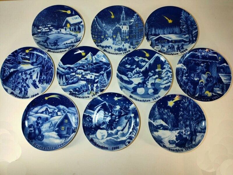 Piatto Natale da Collezione TIRSCHENREUTH anni '90 - PORCELLANA GERMANY