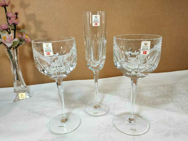 Servizio Calici Cristallo 24% al Piombo Reims 36 pz - Holme Sweden - G1C020