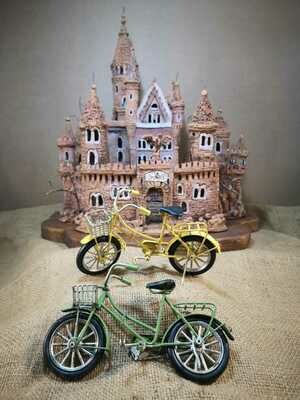Bici Metallo Miniatura Colori Assorti H 11x 16,5 cm - Art. R3A030