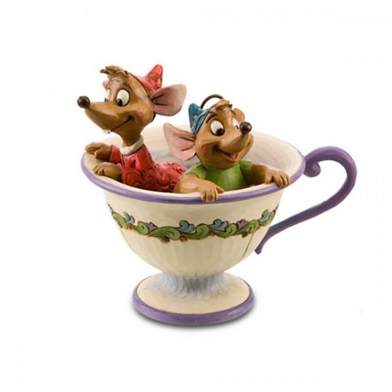 Jaq e Gus nella Tazza da Tè - H 12 cm - 4016557 Disney Traditions