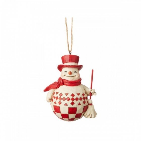PUPAZZO DI NEVE NORDICO NOEL H 9 CM - 6004232- Jim Shore