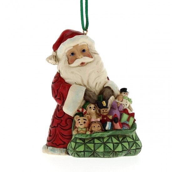 BABBO NATALE C/SACCA DONI H. 9 CM. - 6010832 - JIM SHORE