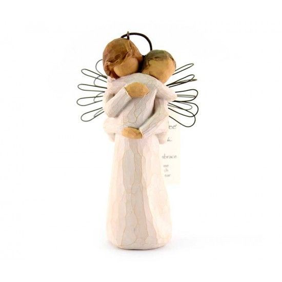 ANGEL EMBRACE - ORNAMENT H. 12.5 - 26089