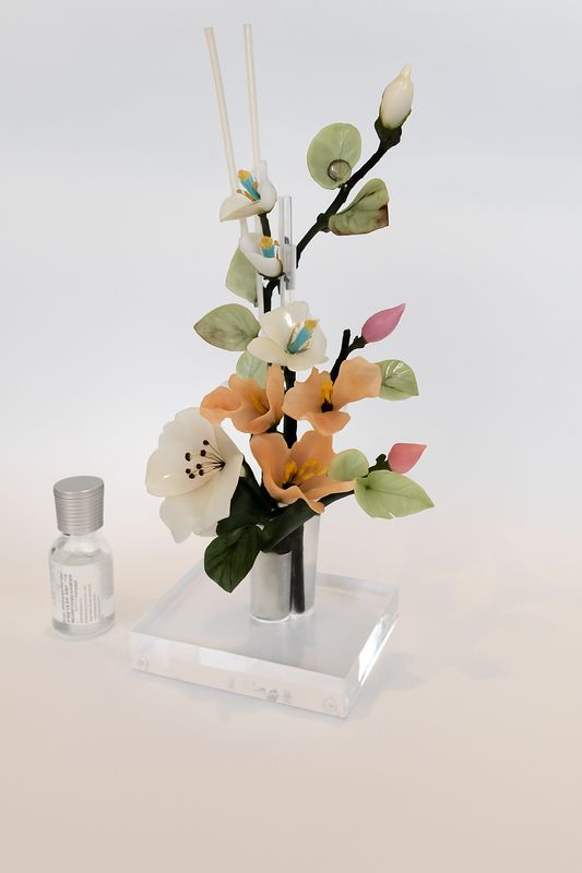 Profumatore Fiore di Vetro su Plexiglass