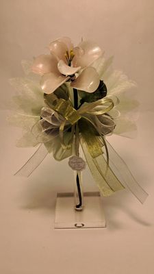 Vasetto con Fiore di Vetro, Profumatore - VP1/A27 Vasetto con Fiore di Vetro, Profumatore - VP1/A27