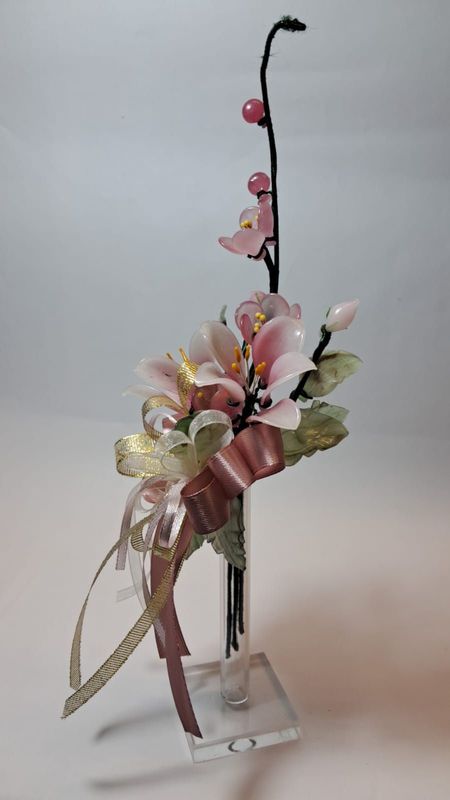 Vasetto con Fiori di Vetro, Profumatore - VP2/2A32, A50