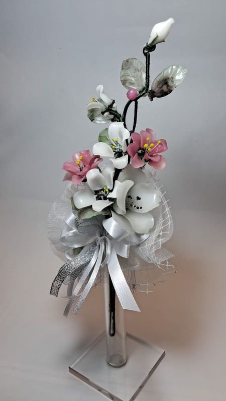 Vasetto con Fiori di Vetro, Profumatore - VP3/A21, A40, A44