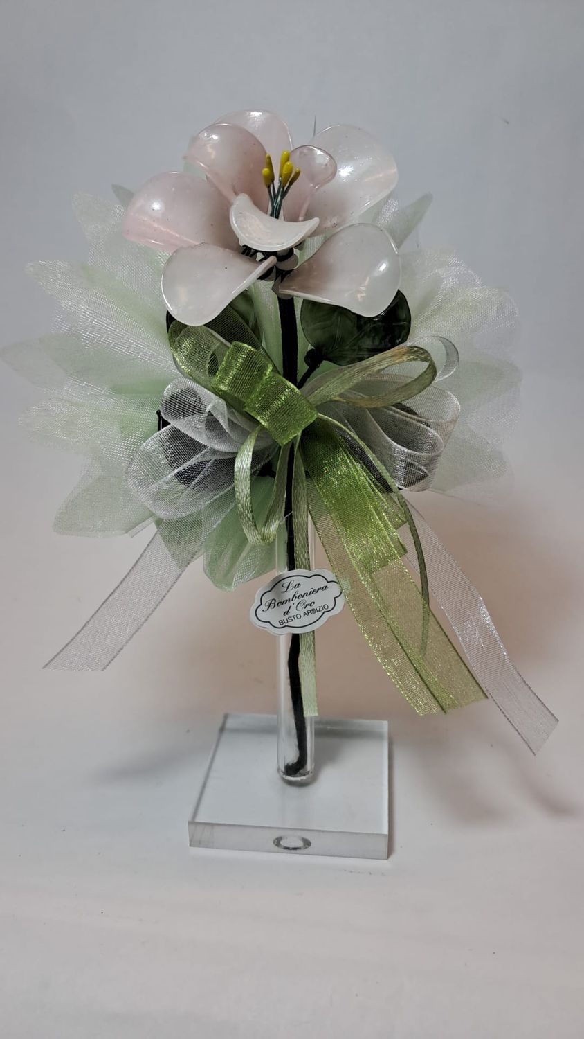 Vasetto con Fiore di Vetro, Profumatore - VP1/A27