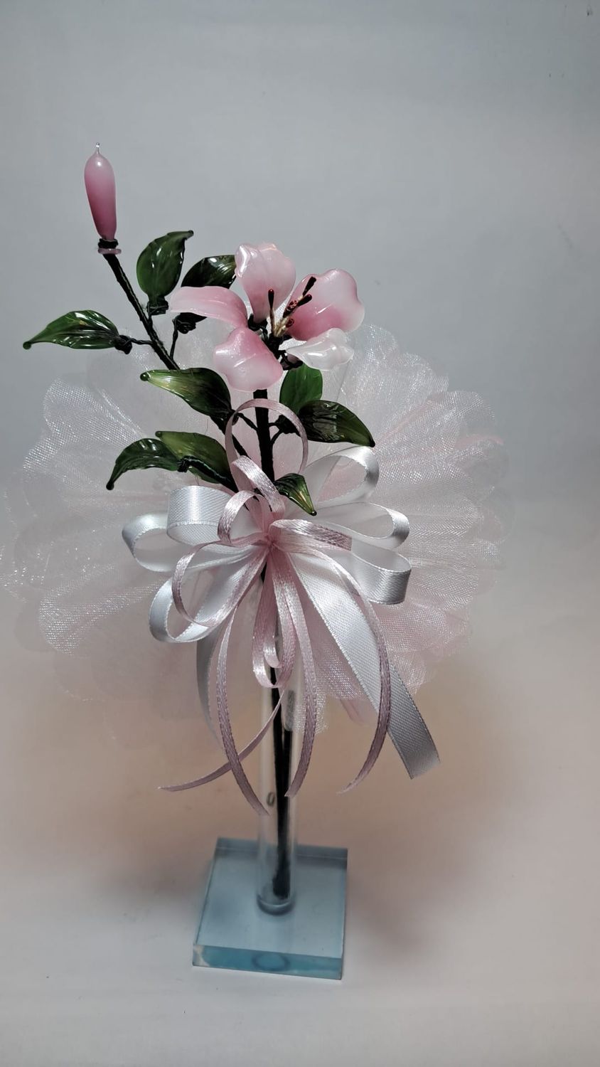 Vasetto con Fiore di Vetro, Profumatore -VP2/A2000