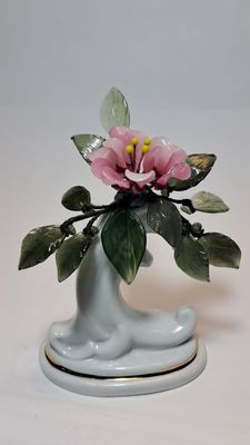 segnaposto, Profumatore con Fiori di Vetro - ALZATINA PORCELLANA