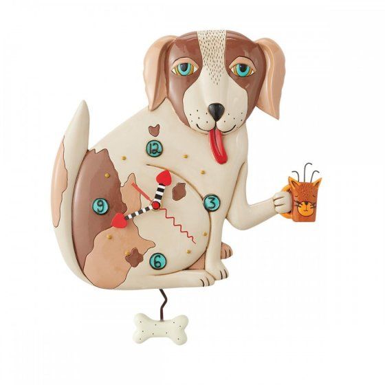 OROLOGIO A PENDOLO CANE- H 30,5 cm - 6012914