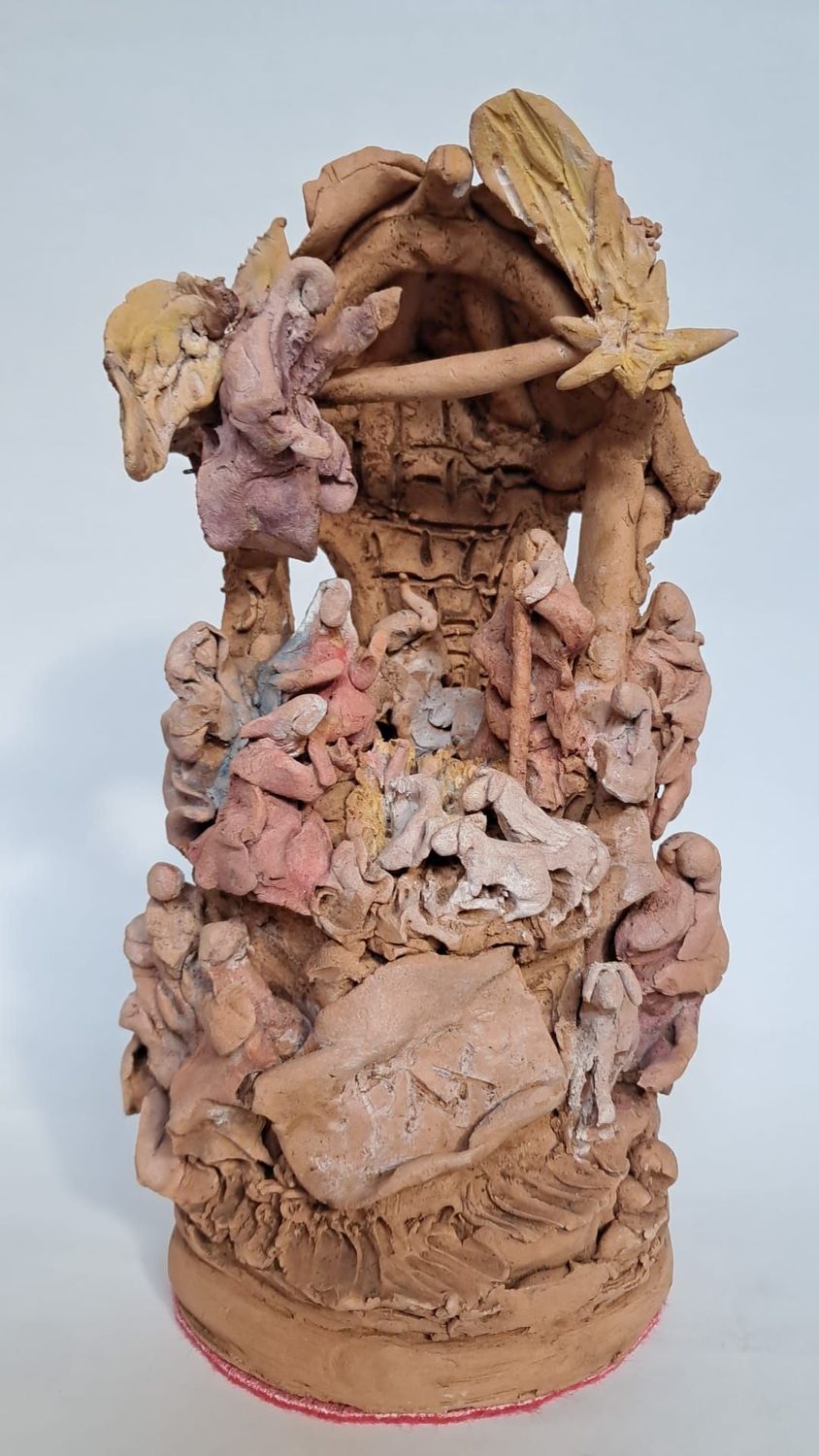 Presepe in Cotto, con Angelo e Stella - 2017/P3