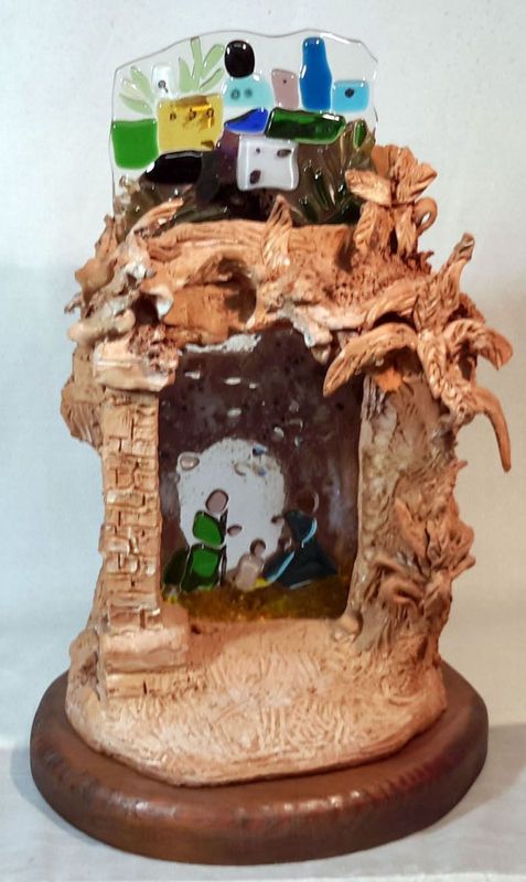 Presepe in Cotto, Natività in Vetrofusione - 2000/P5