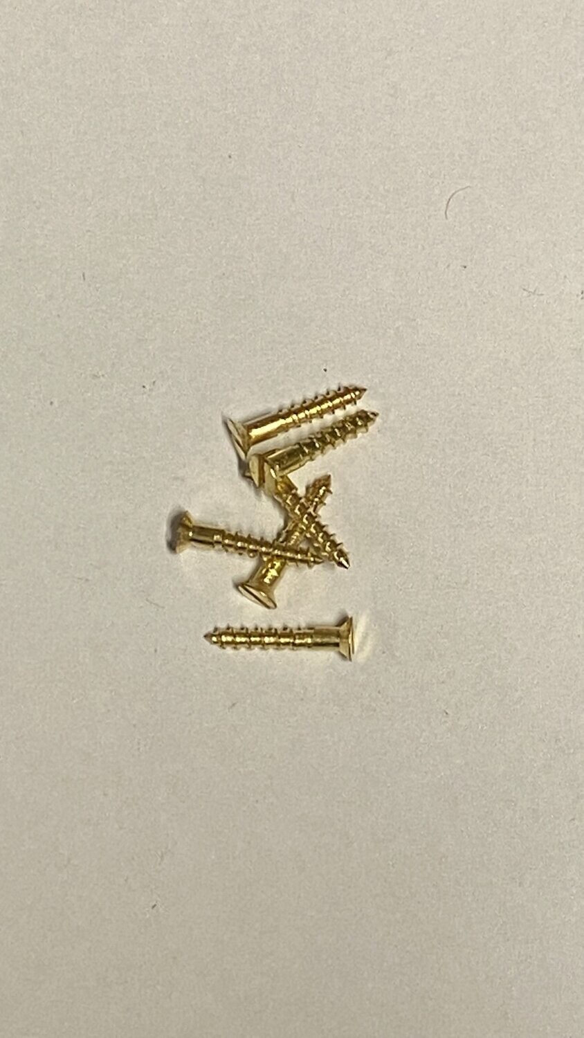 Messing Senkkopfschrauben 2x12 mm