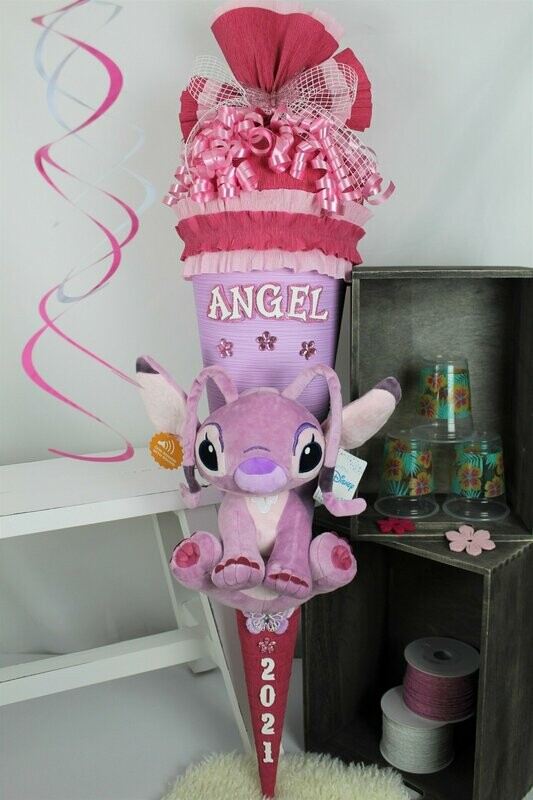 Schultüte Zuckertüte mit Lilo & Stitch Plüsch Angel 29cm