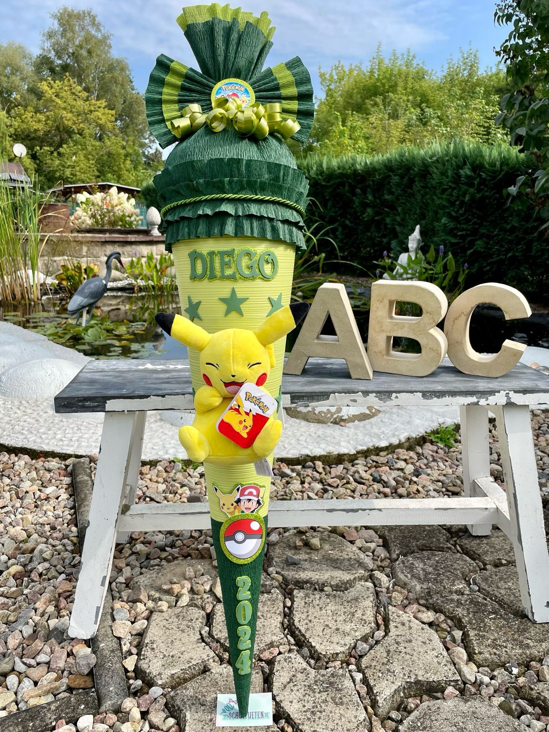 Schultüte Zuckertüte mit Schultüte Zuckertüte Pokémon Pikachu Plüsch