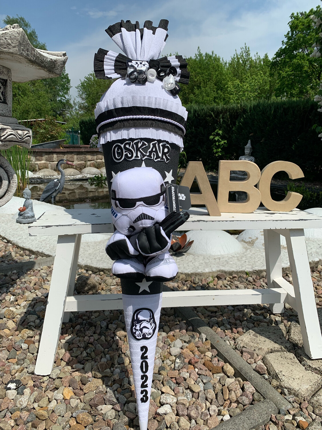 Schultüte Zuckertüte mit Star Wars Stormtrooper 110cm Wunschname Sturmtruppen Schultüte Zuckertüte mit Star Wars Stormtrooper 110cm Wunschname Sturmtruppen