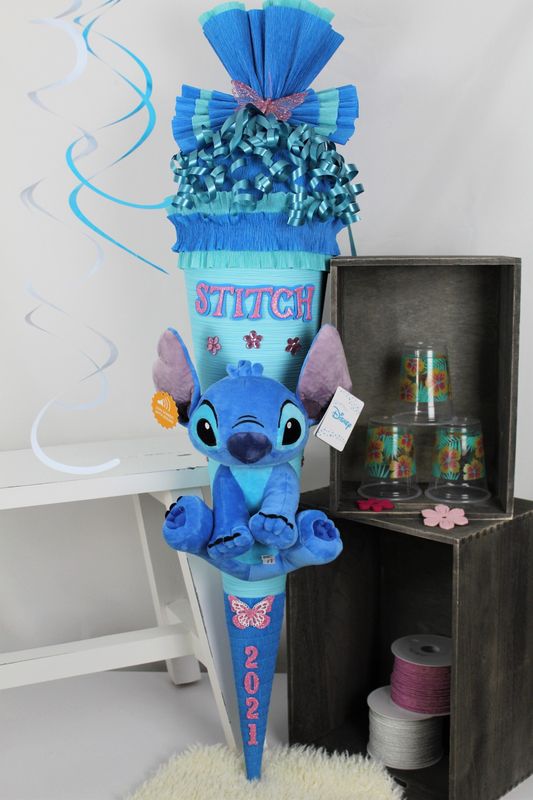 Schultüte mit Stitch Plüschfigur Schultüte mit Stitch Plüschfigur