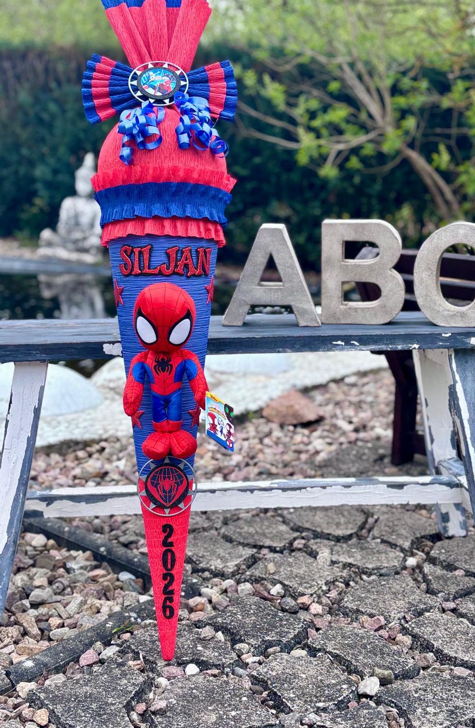 Schultüte Zuckertüte mit Spiderman Plüsch