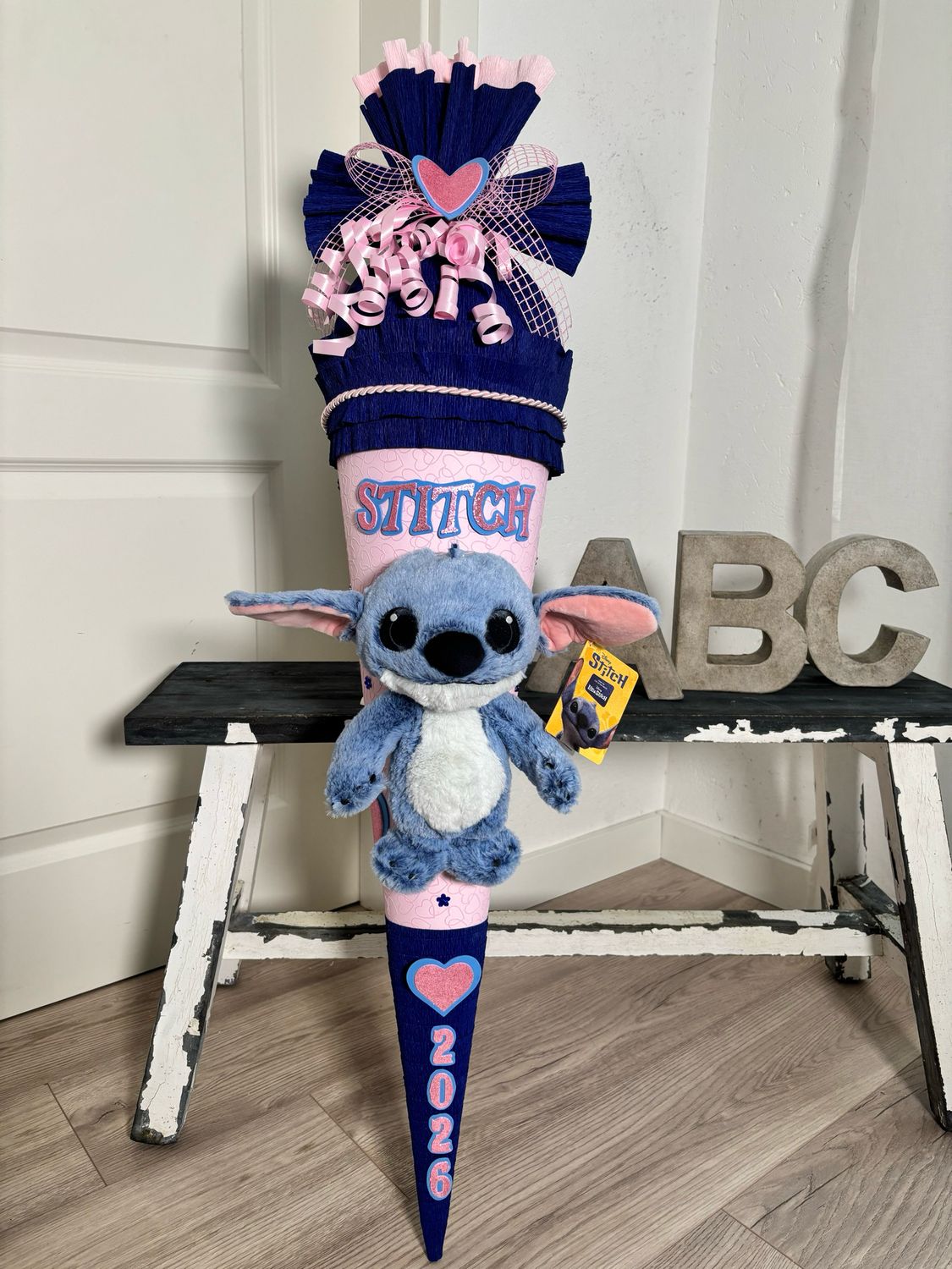 Schultüte Zuckertüte mit Plüsch Stitch Schultüte Zuckertüte mit Plüsch Stitch