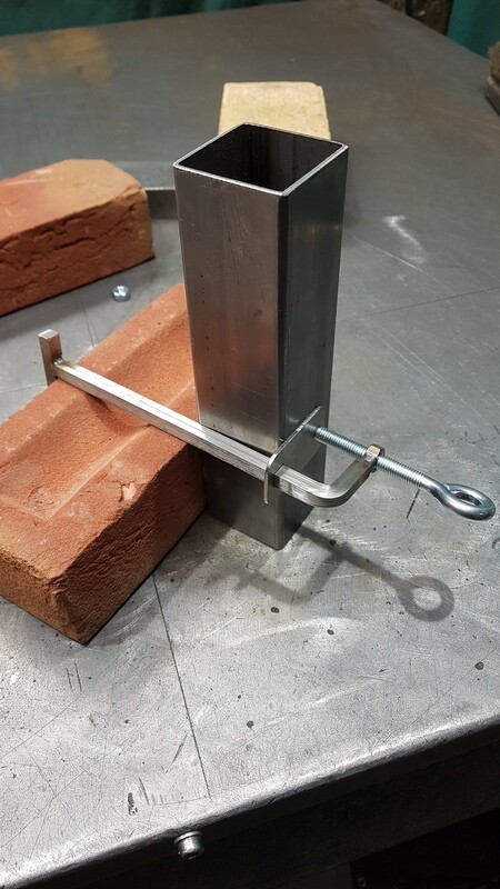 T clamp Stainless Steel 6.5mm square bar