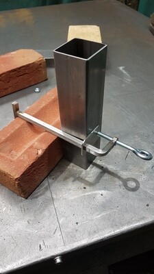 T clamp Stainless Steel 6.5mm square bar