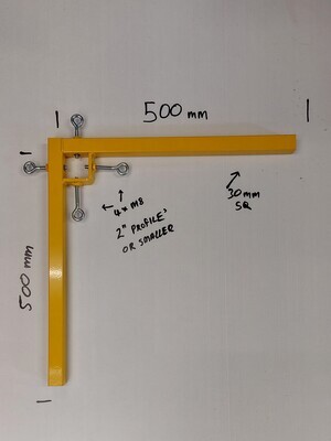 Block Dolly 500mm x 500mm  (To suit new build regs)