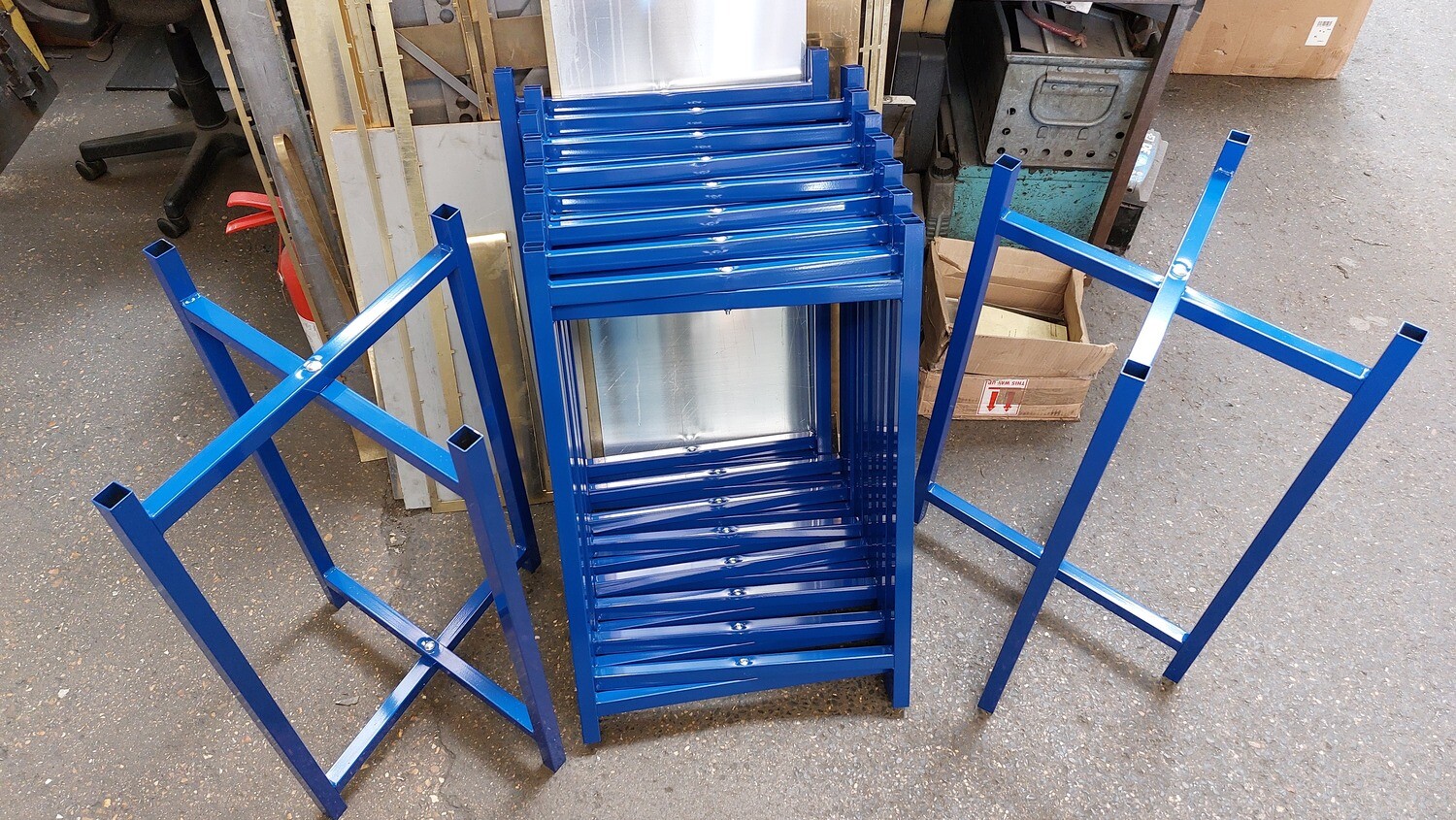 Spot Board Stands 750mm high in Blue