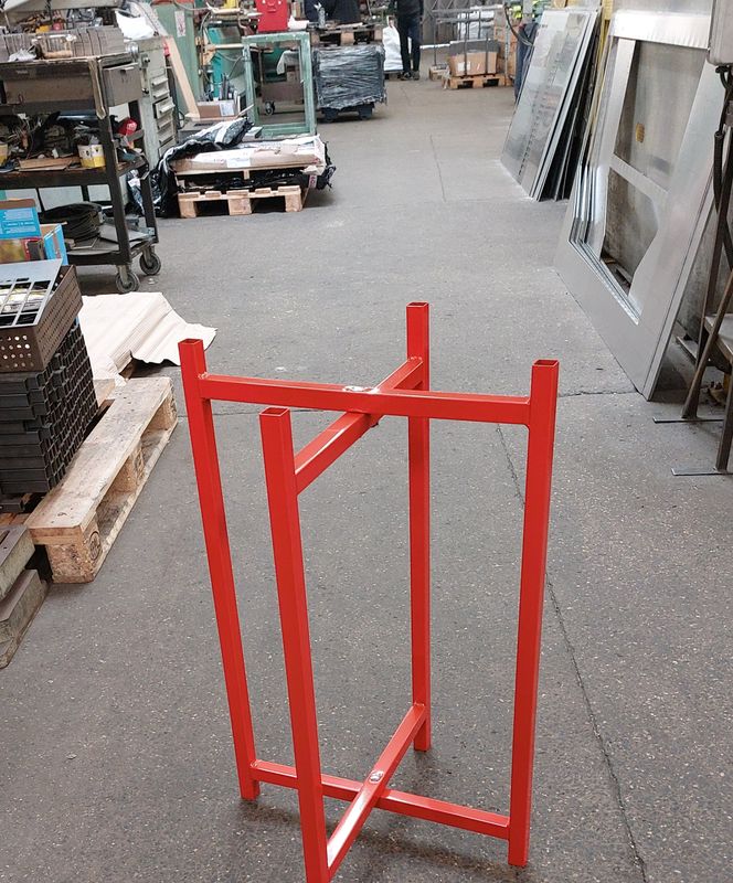Spot Board Stands 750mm high in Red
