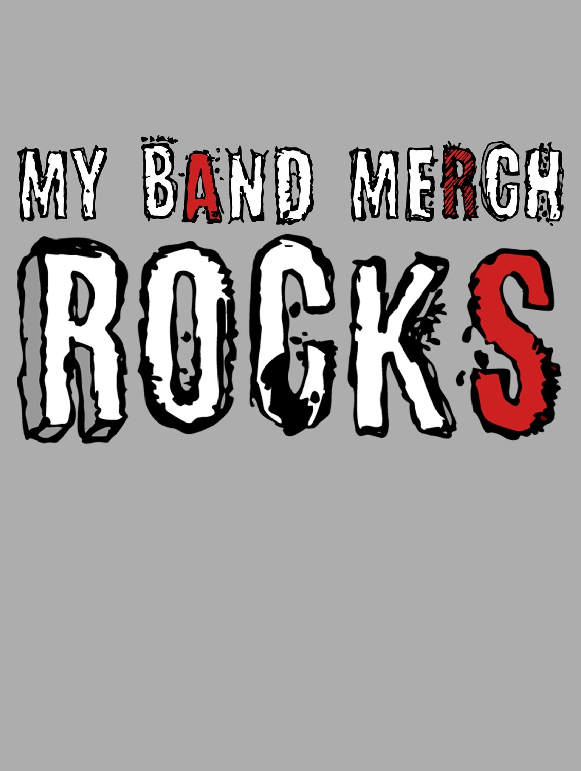 My Band Merch Rocks Unisex Pull Over Hoodie