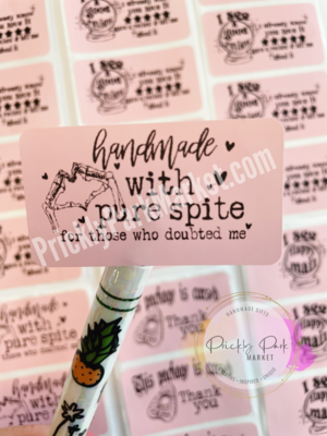 Fun Thermal Packaging Stickers (set of 25)