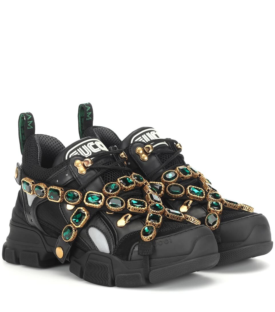 GUCCI
Zapatillas Flashtrek con adornos, talla,40