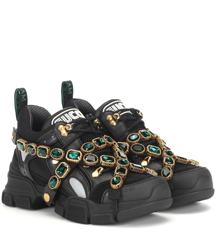 GUCCI
Zapatillas Flashtrek con adornos, talla,40