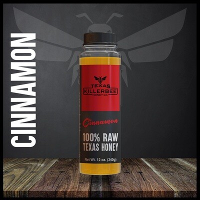 Cinnamon infused raw honey - 12oz