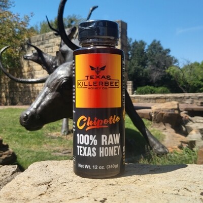 Chipotle infused raw honey - 12oz Chipotle infused raw honey - 12oz