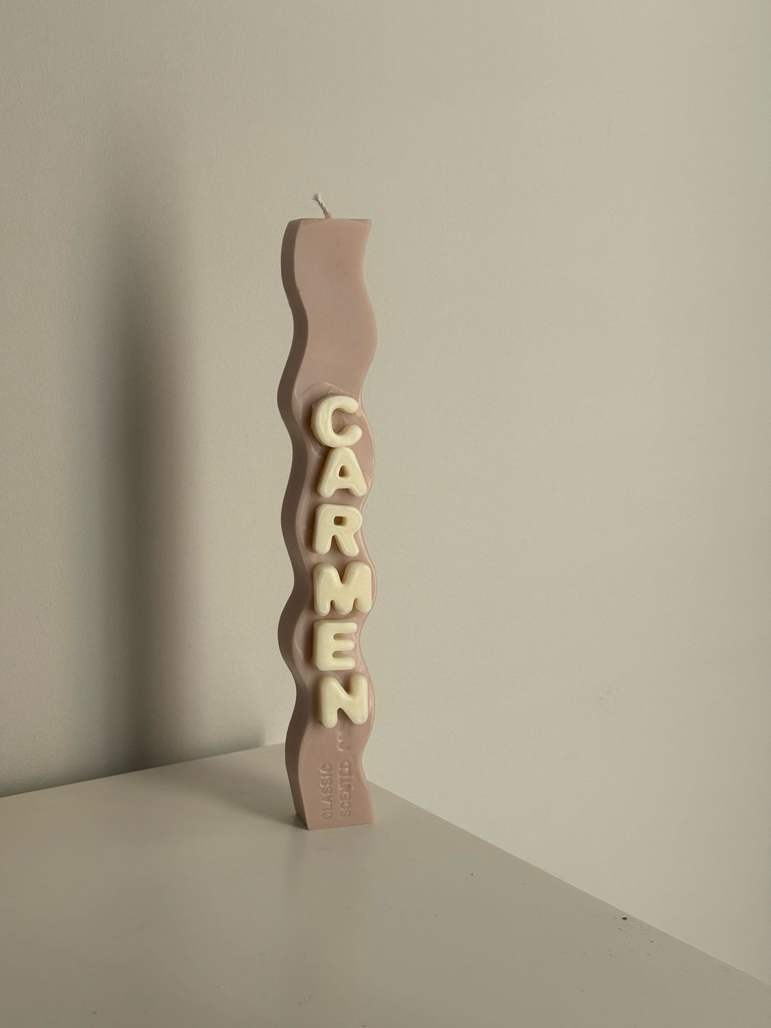 Vela clásica personalizada