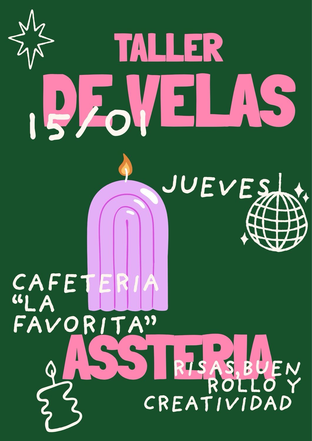 TALLER DE VELAS 15/01