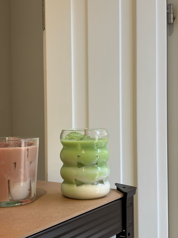 Iced matcha latte