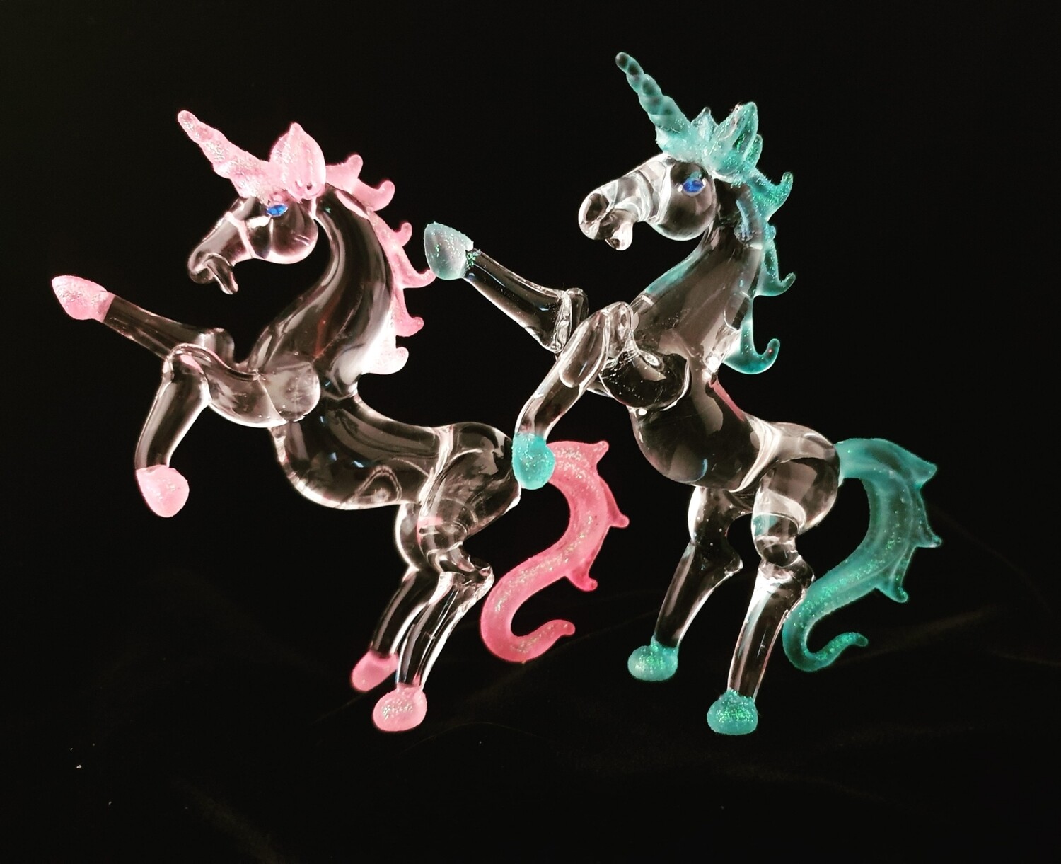Rearing Unicorn -Glitter Pink/Blue-*