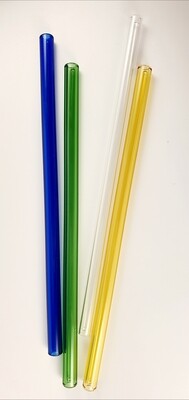 Reusable Small Straight Glass Straw* (Pack of 2)