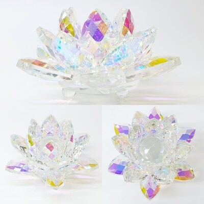 Lotus - Large* -Cut Glass Crystal-