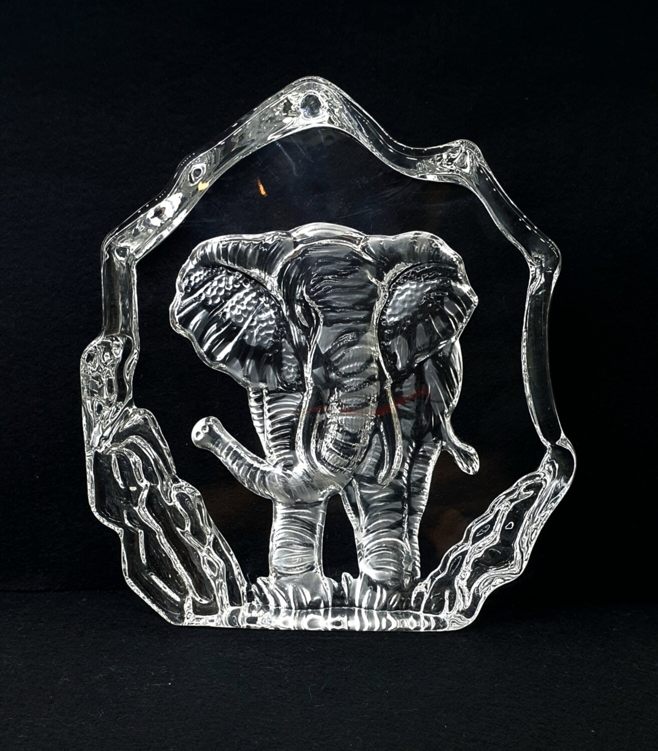 Slumped Glass Animal Impressions - Elephant *