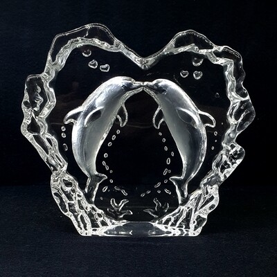 Slumped Glass Animal Impressions - Dolphin *